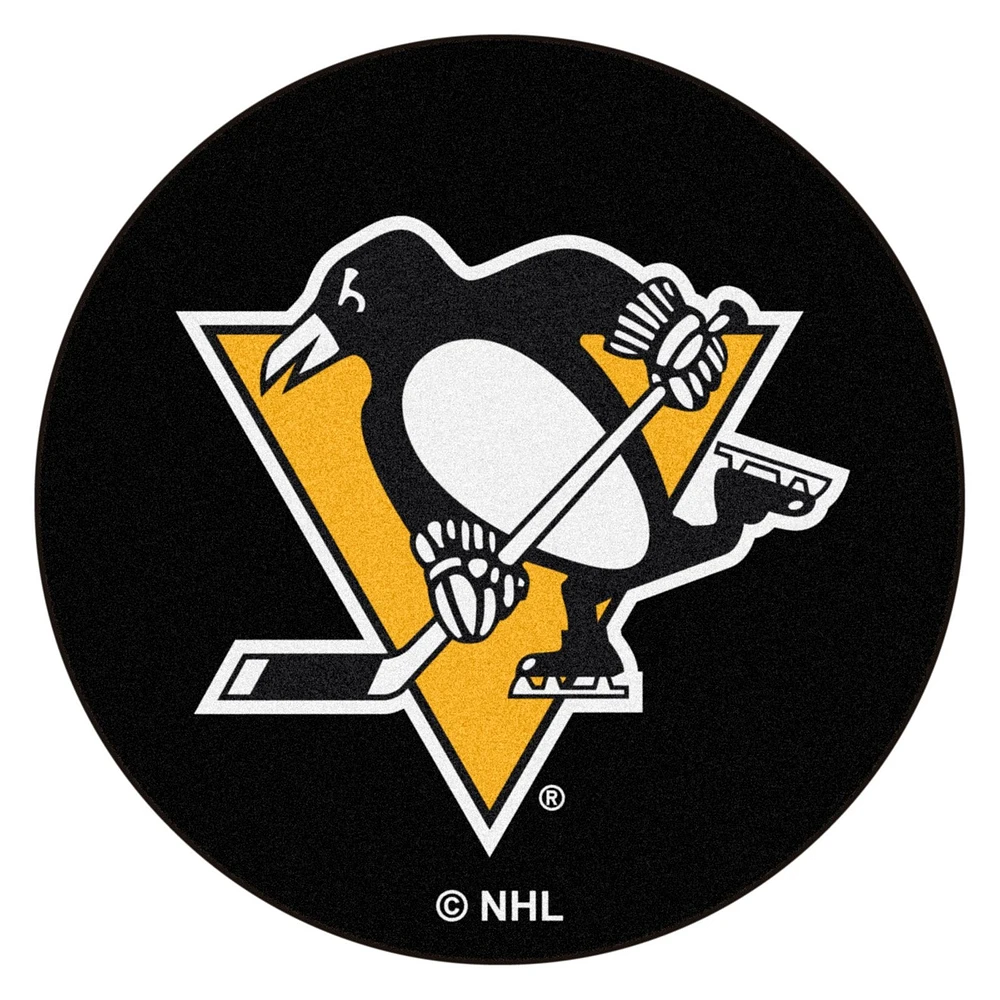 NHL Fan Mat Puck Penguins