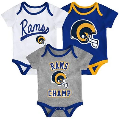 NFL Infant 3Pc Onesie Set Champ Creeper Rams