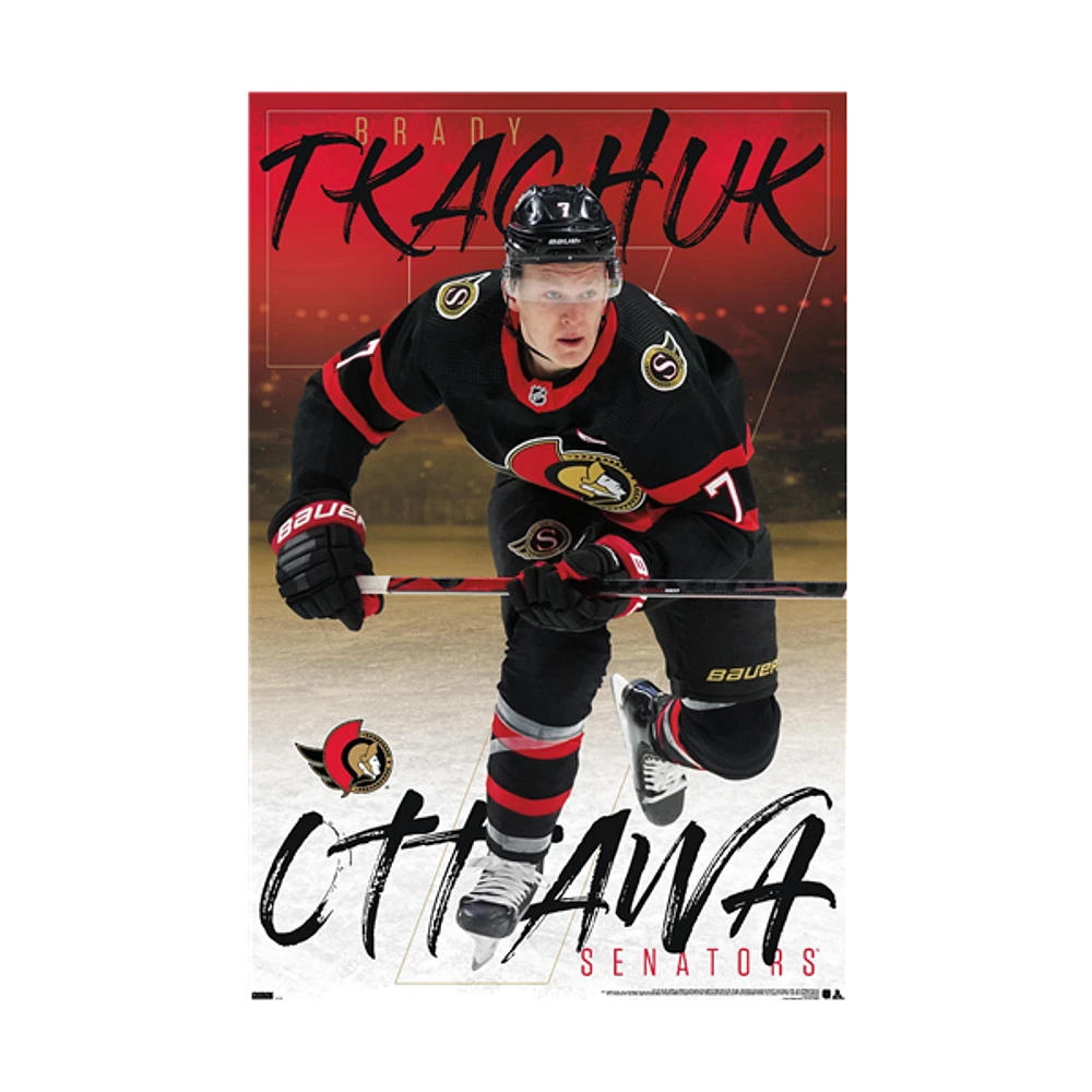 NHL Player Wall Poster Brady Tkachuk Senators