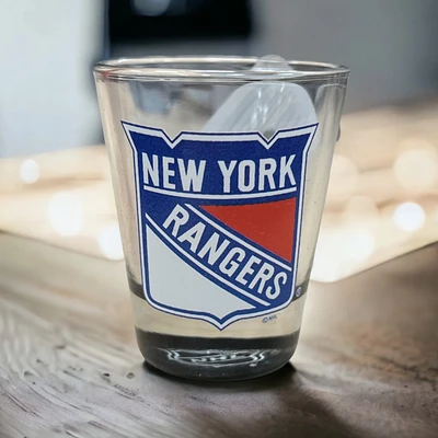 NHL Shot Glass Bottom Decal Rangers