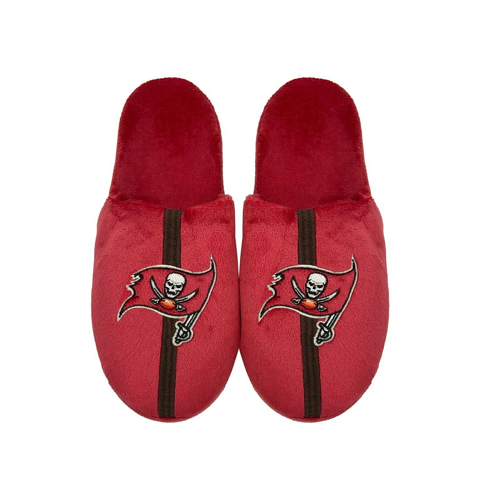 NFL Slippers Striped Buccaneers