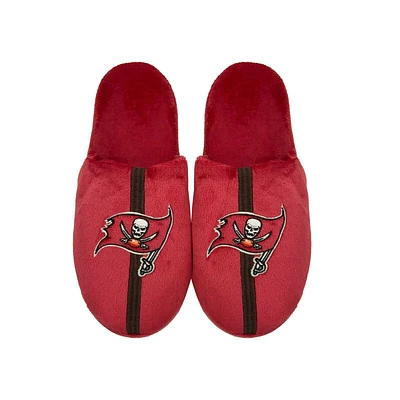 NFL Slippers Striped Buccaneers