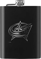 NHL Flask Laser Etched Blue Jackets