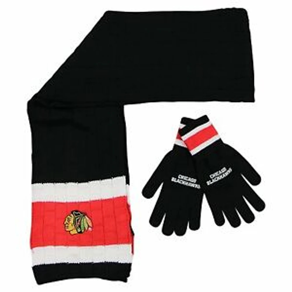 NHL Scarf And Glove Set Blackhawks