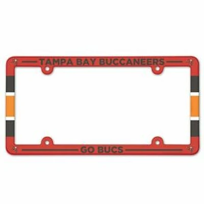 NFL License Plate Frame Plastic Buccaneers