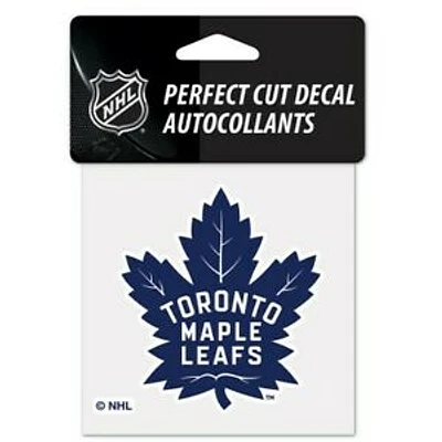 NHL Perfect Cut Decal 4x4 Maple Leafs