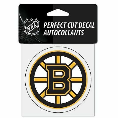 NHL Perfect Cut Decal 4x4 Bruins