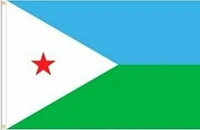 Country Flag 3x5 Djibouti