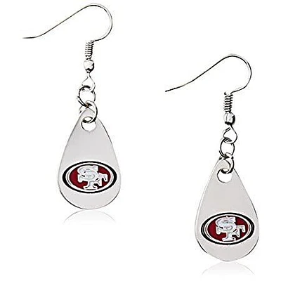 NFL Earrings Tear Drop 49ers