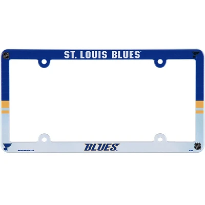 NHL License Plate Frame Plastic Blues