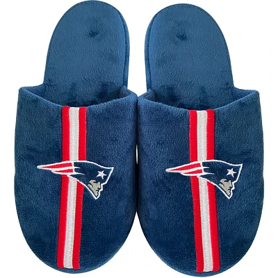 NFL Slippers Team Striped Patriots