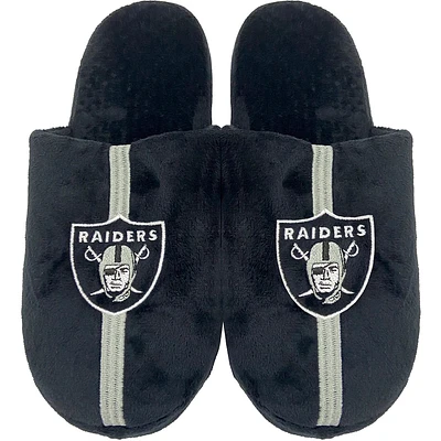 NFL Slippers Striped Team Raiders