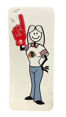 NHL Die-Cut Magnets Family Mom Blackhawks