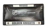 NHL License Plate Frame Metal Golden Knights