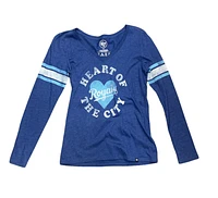 MLB Ladies Long Sleeve Shirt Knockaround Club Stripe Royals