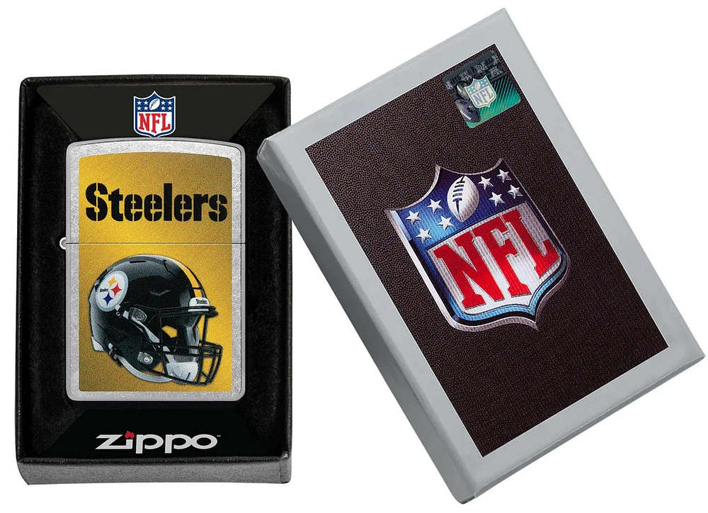 NFL Zippo Lighter Helmet Chrome Steelers