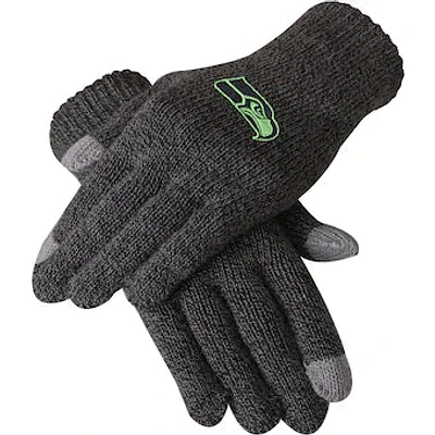 NFL Tech Gloves Charcoal Grey Seahawks