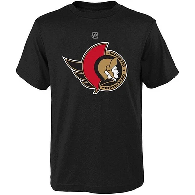 NHL Youth T-Shirt Primary Logo Senators (Black)