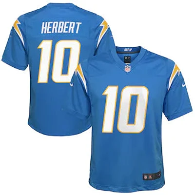 NFL Youth Player Game Jersey Home Justin Herbert Chargers