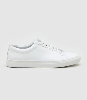 Sneakers en cuir blanc