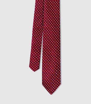 Cravate Classique 7cm bordeaux
