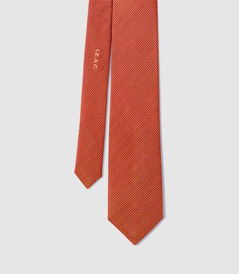 Cravate Classique 7cm brique