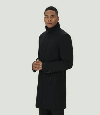 Manteau long et droit noir