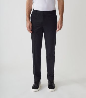 Pantalon chino taille Ã©lastique noir