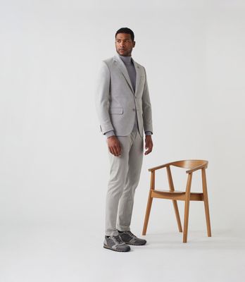Veste casual gris clair