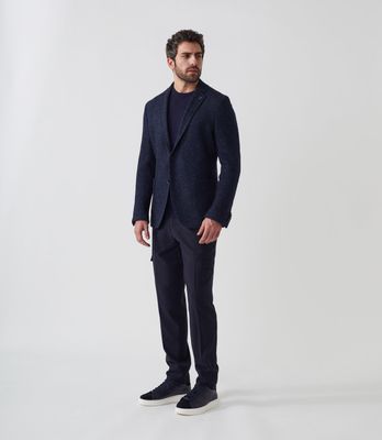 Veste maille marine
