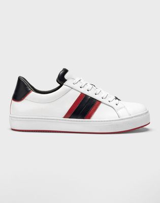Sneakers cuir lisse