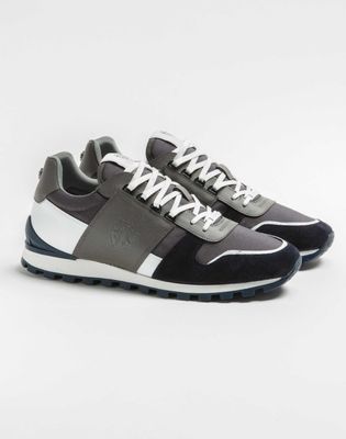 Sneakers cuir gris