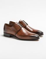 Derby cuir marron clair