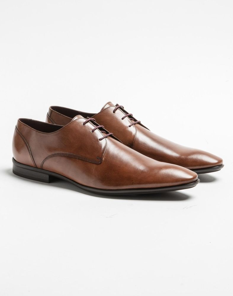 Derby cuir marron