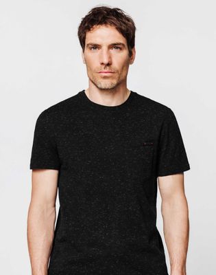 T-shirt coton moulinÃ© noir