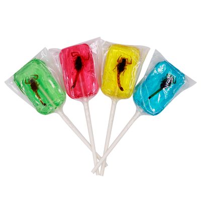 PALETA CARAMELO CON ESCORPIÓN SUGARFREE