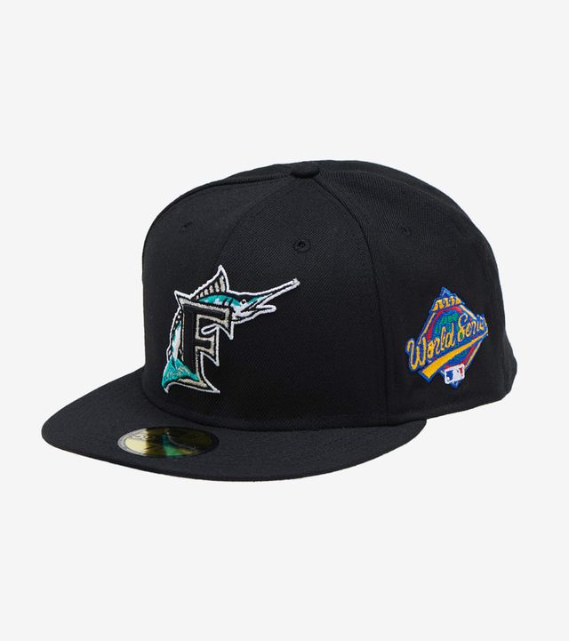 Shop New Era 59Fifty Florida Marlins 1997 World Series Wool Hat 11783655  black