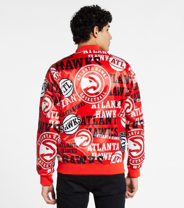 Pro Standard Atlanta Hawks Big Logo Satin Jacket