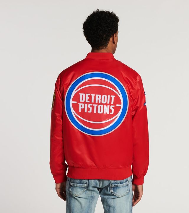 DETROIT TIGERS RETRO CLASSIC RIB SATIN JACKET (MIDNIGHT NAVY