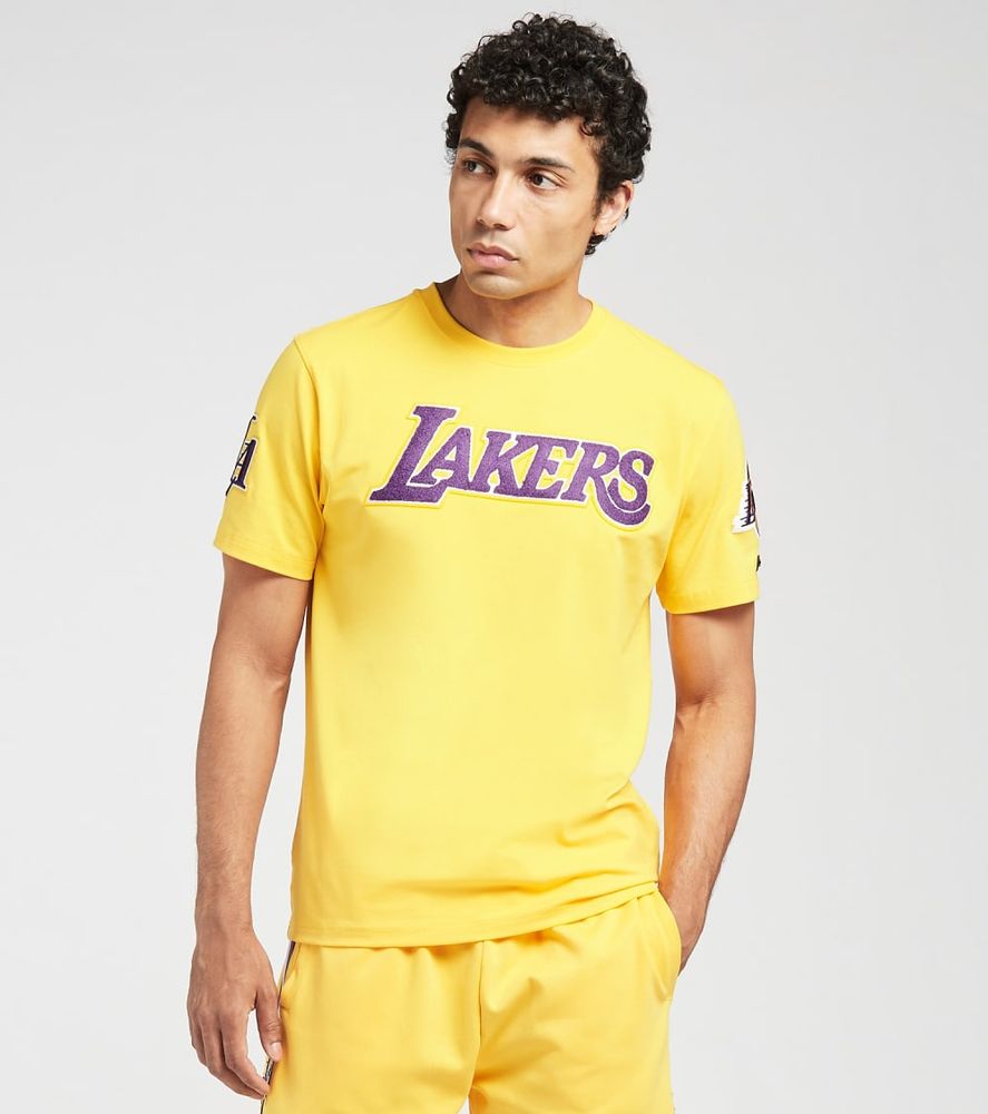 Pro Standard Mens NBA Los Angeles Lakers Pro Team Crew Neck T-Shirt  BLL151542-BLK Black