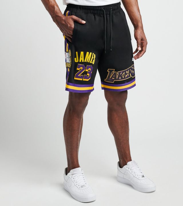 Pro Standard Mens NBA Los Angeles Lakers Pro Team Shorts BLL351639-BLK Black