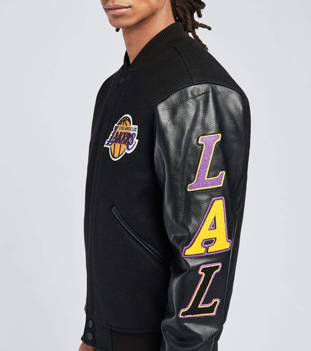 Los Angeles Lakers Pro Standard Remix Varsity Full-Zip Jacket - Black