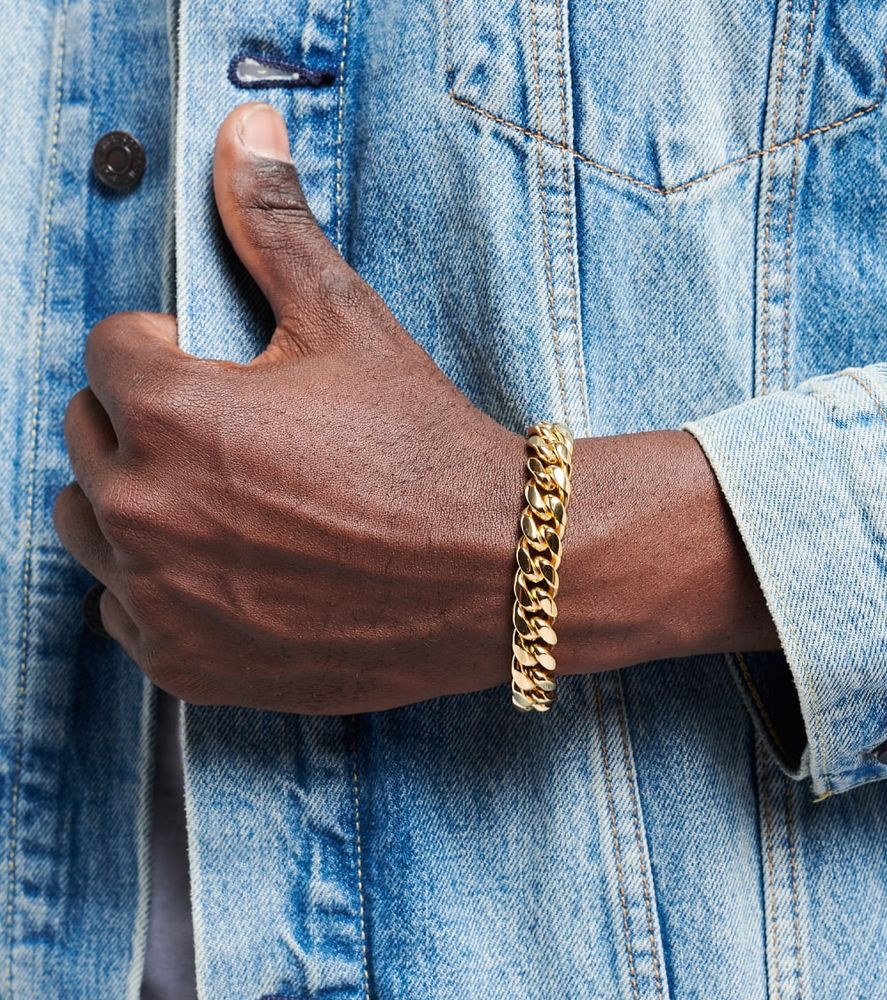 cuban link bracelet gld