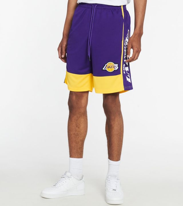 Black Pyramid Los Angeles Lakers Logo Shorts