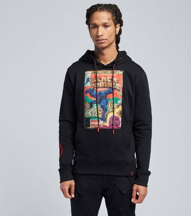  Black Panther Sequin Pullover Hoodie | Alexandria Mall