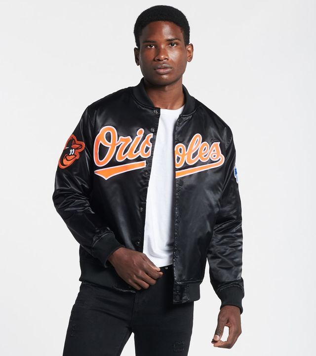 Baltimore Orioles Pro Standard Allover Print Satin Full-Snap Jacket - Black