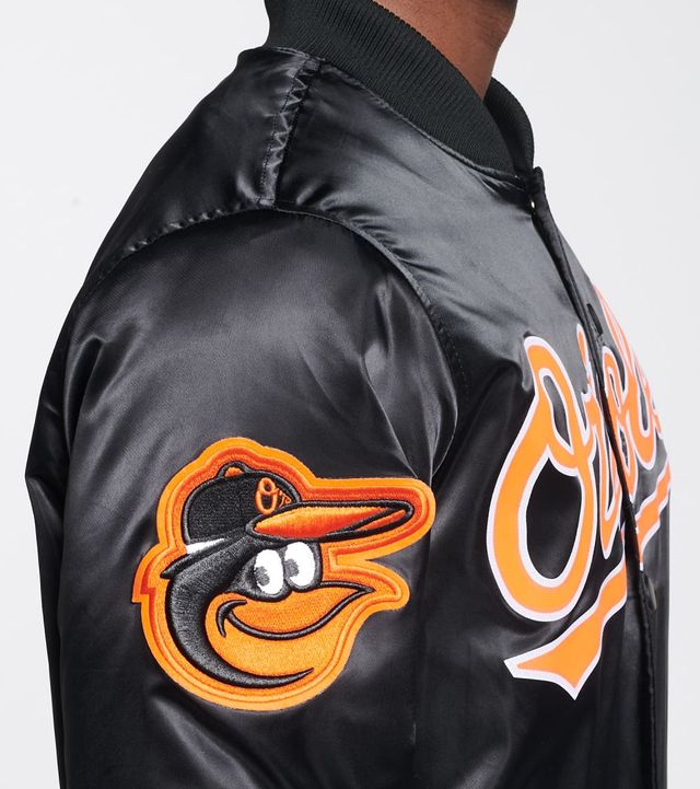 Baltimore Orioles Pro Standard Allover Print Satin Full-Snap Jacket - Black