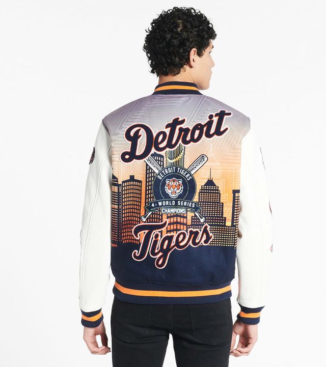 Detroit Tigers Pro Standard Remix Varsity Jacket - 113600226555