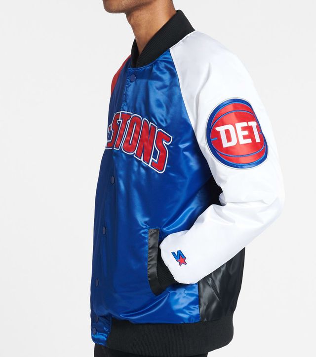 Detroit Pistons Pro Standard AOP Logos Satin Jacket - 113600220966