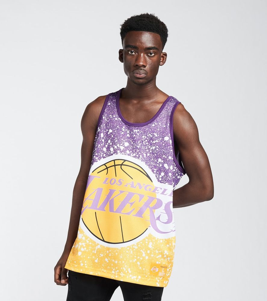 Mitchell & Ness tank top Los Angeles Lakers black Dazzle Tank Top